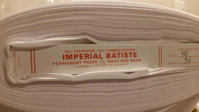 Imperial Batiste White 60 inches wide image 2