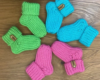 Crochet Wool Baby Socks Ready to Ship