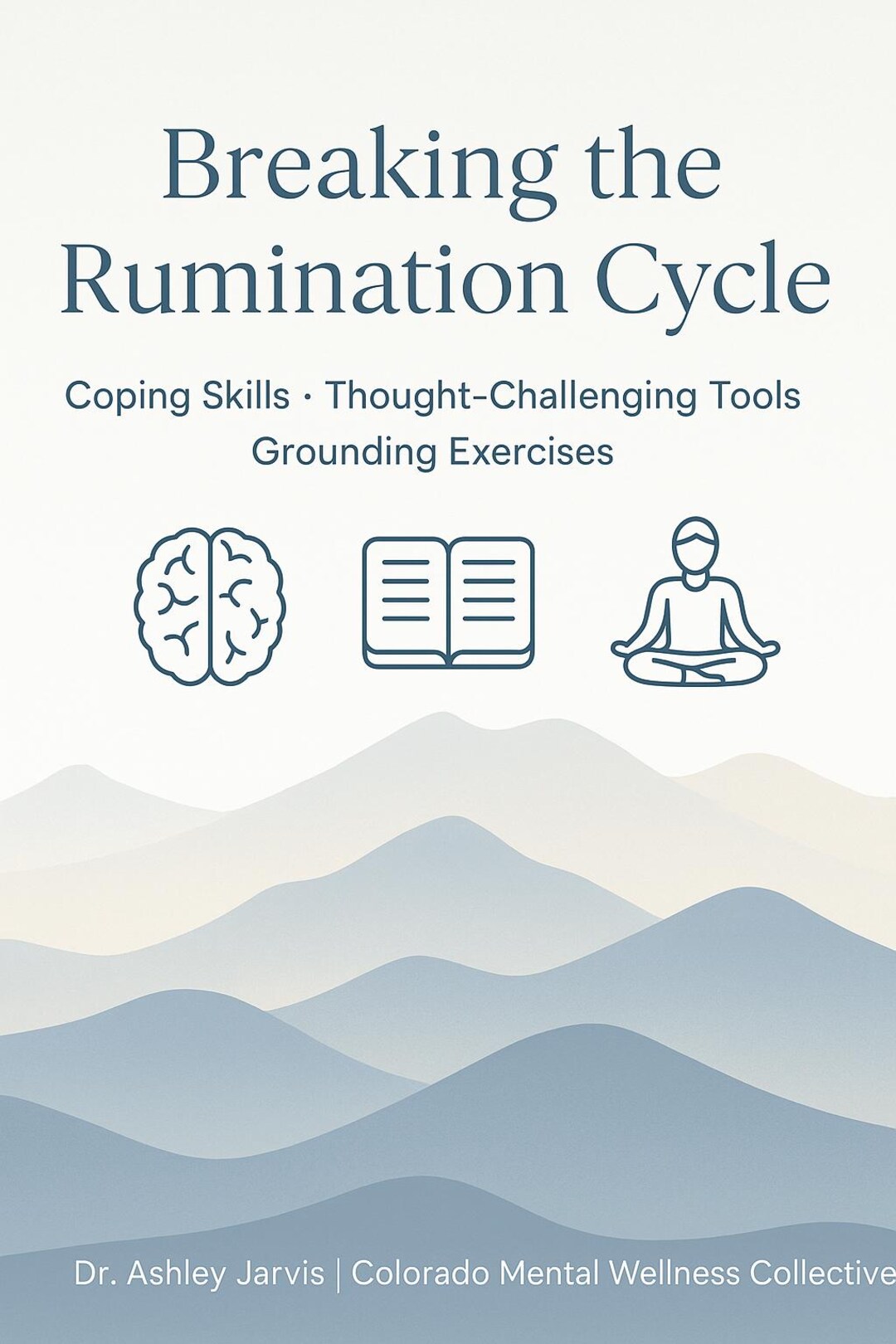 Therapy Tool, Counseling Handout, Rumination Worksheet, CBT, Anxiety ...