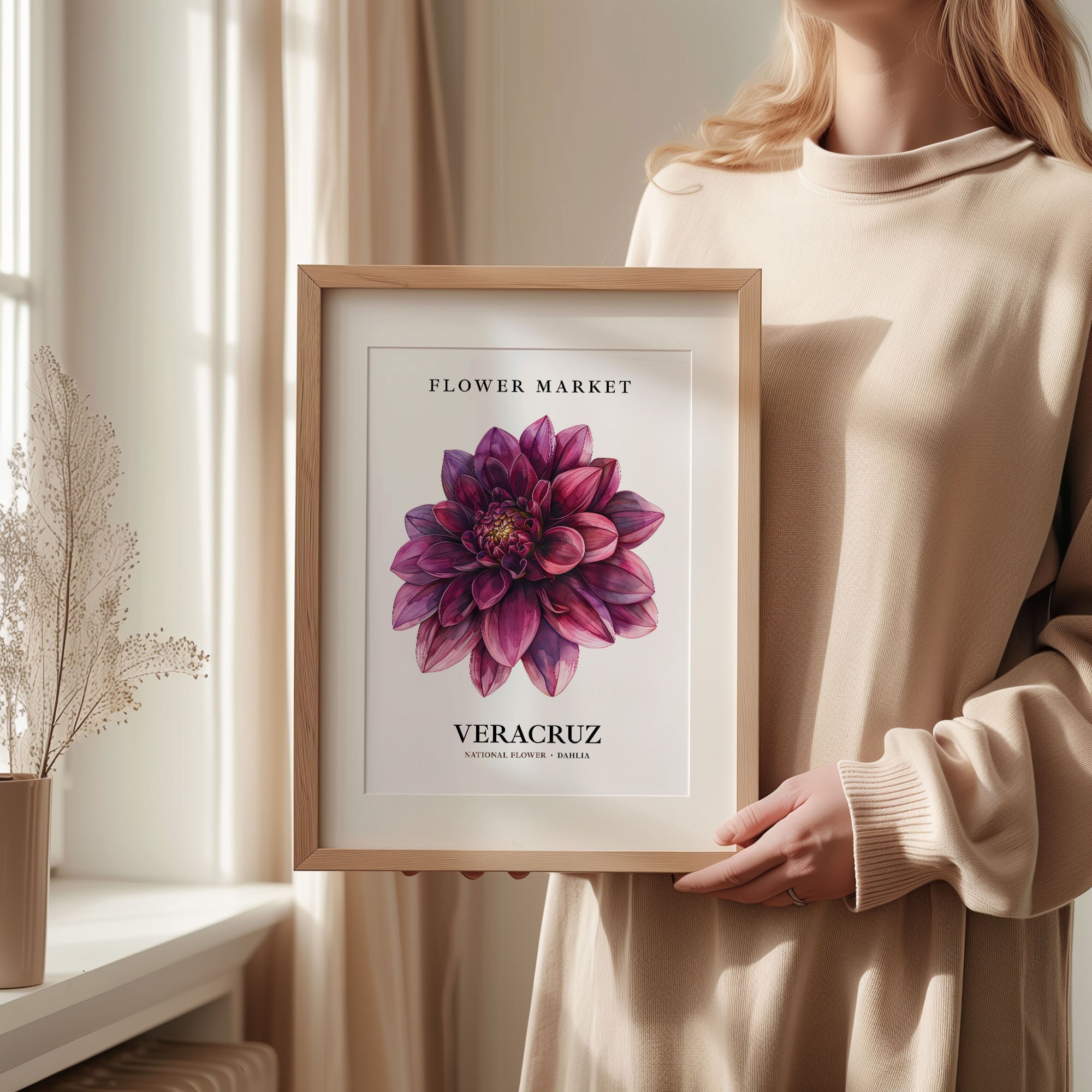 Veracruz Mexico Dahlia Flower Market Art Print - Etsy