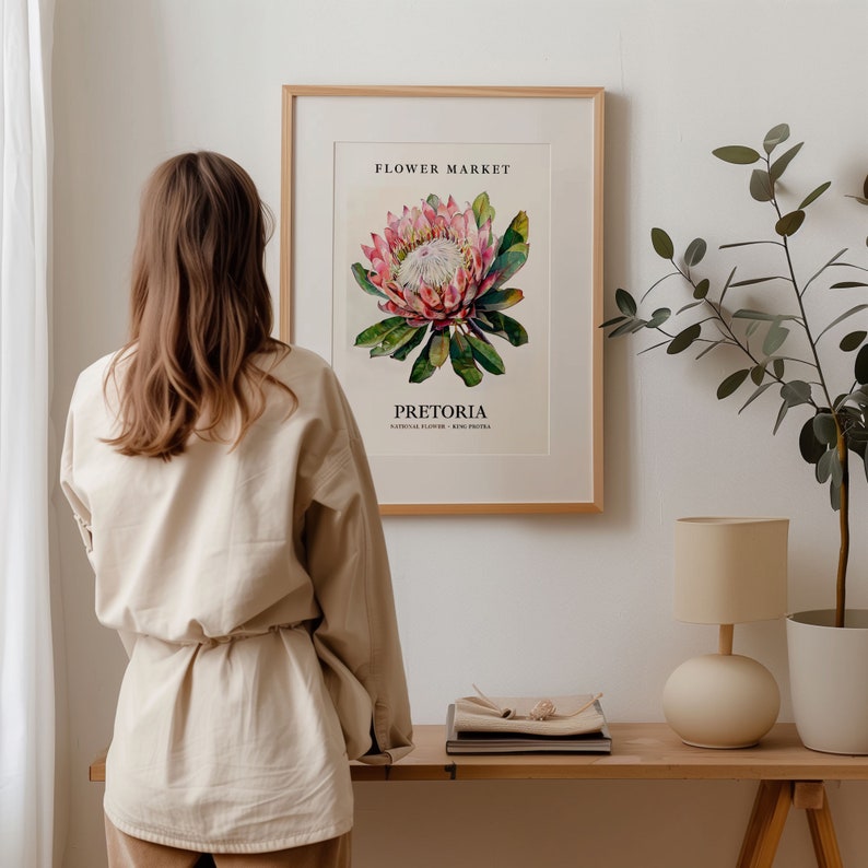 King Protea Flower Print: Pretoria South Africa Floral Art Bild 6