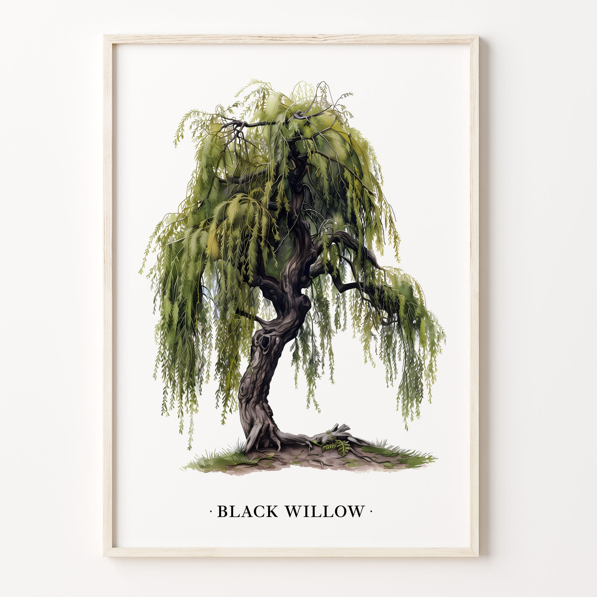 エルテ Erte「Willow Tree」シルクスクリーン 10号大 サイン エルテ Erte「Willow Tree」シルクスクリーン 10号大 サイン エルテ