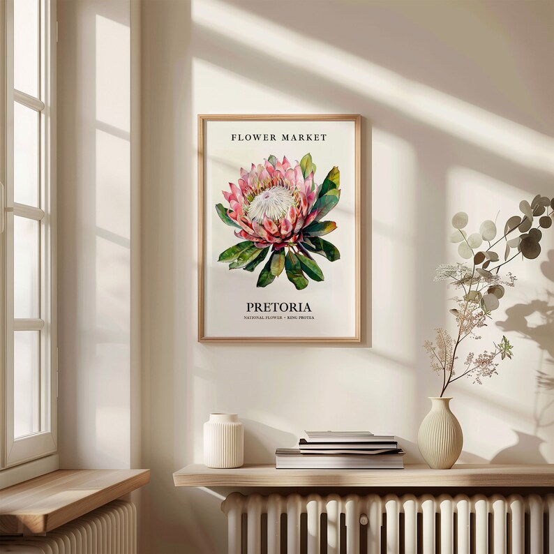King Protea Flower Print: Pretoria South Africa Floral Art Bild 2
