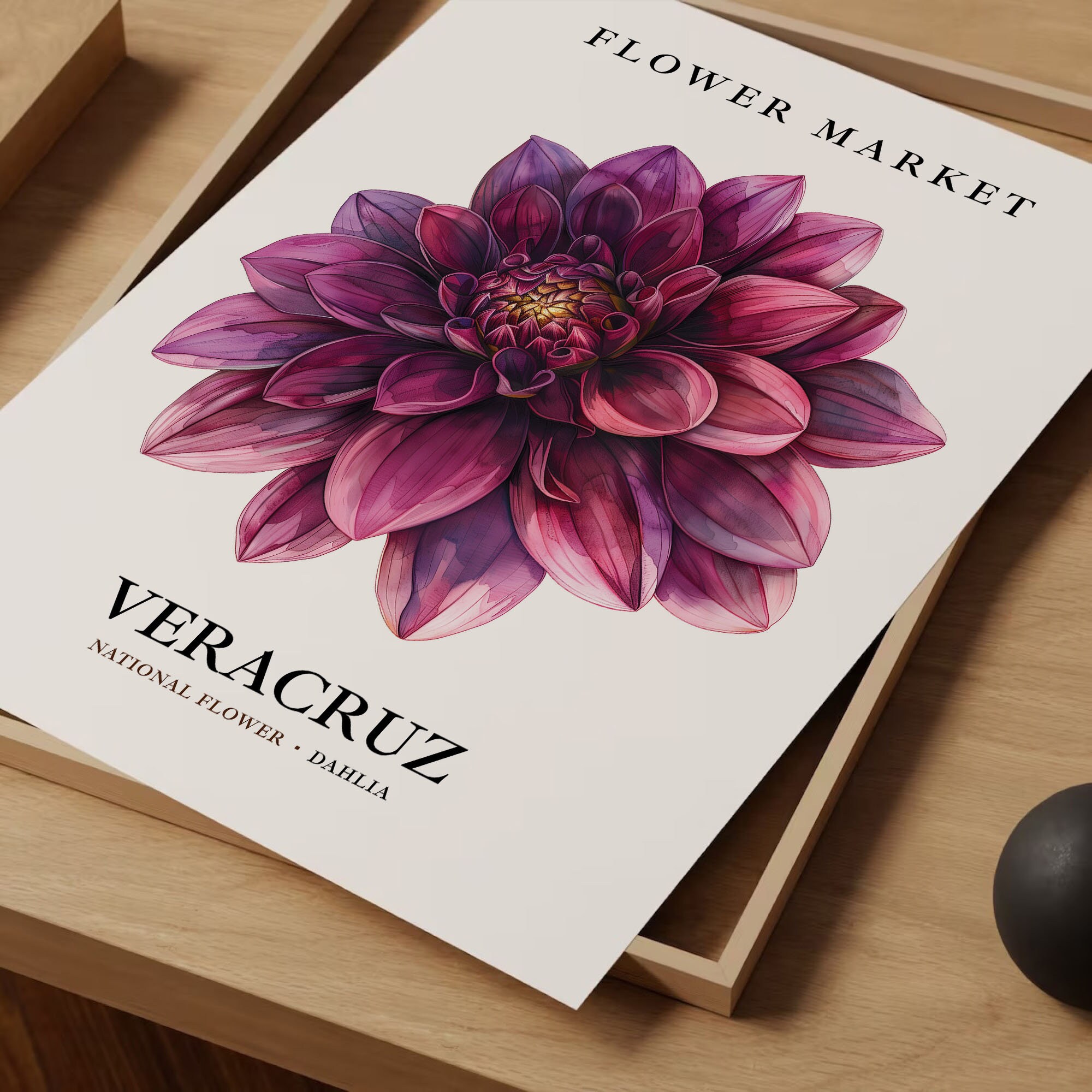 Veracruz Mexico Dahlia Flower Market Art Print - Etsy