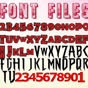 2500+ bestanden Spiderman-bundel gelaagd item, Spiderman-lettertype, Spider Man-clipartbestand, +190 unieke ontwerpen afbeelding 2