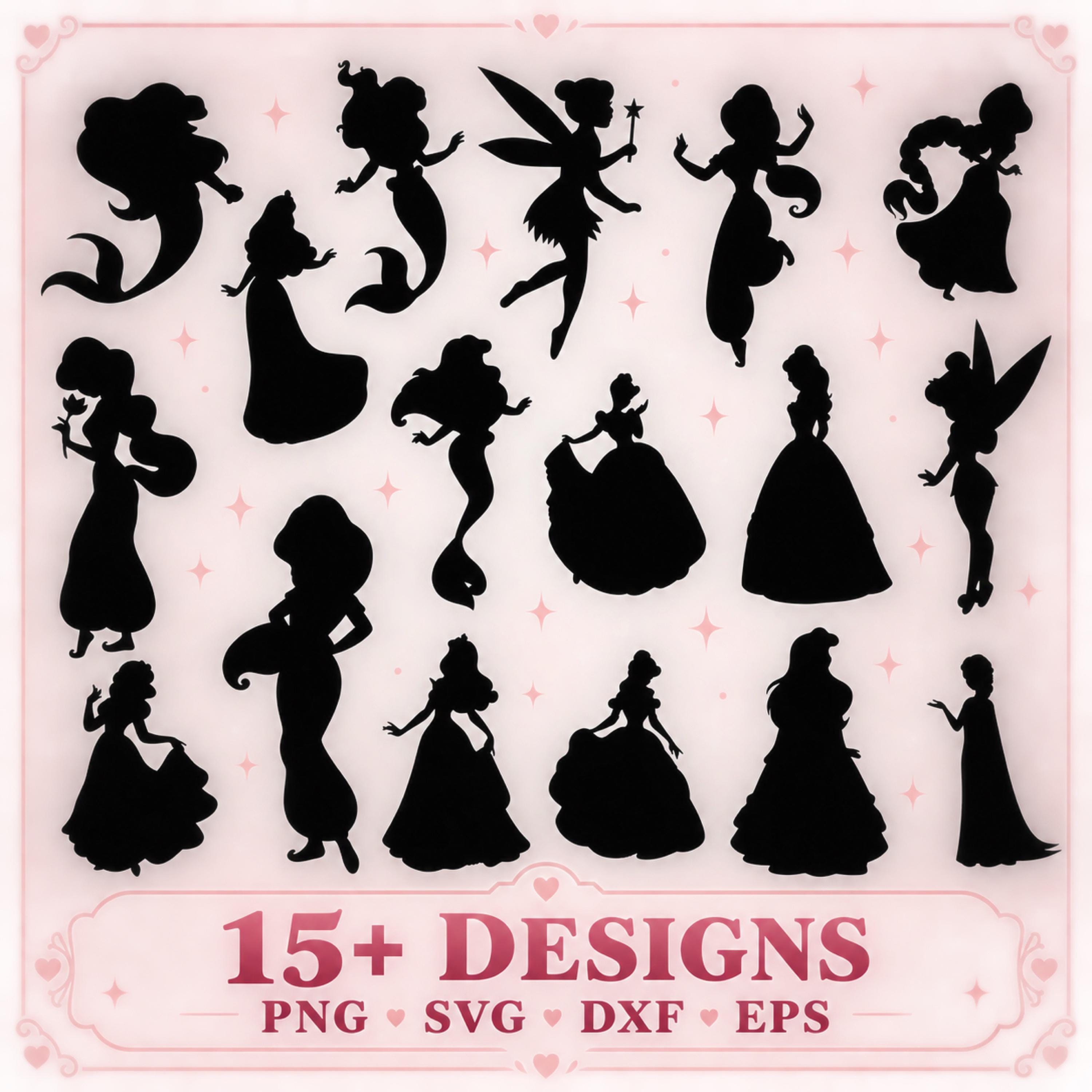 Princess silhouette - Etsy 日本