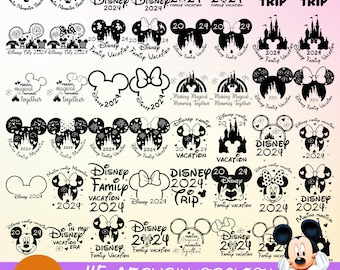 Mickey Minnie Family Vacation SVG Bundle, Magic Trip Clipart (Digital Cut File)