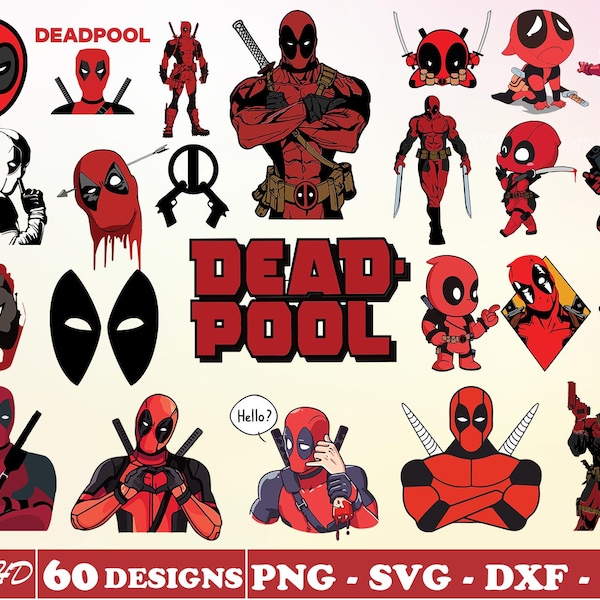 Deadpool Stickers - Etsy