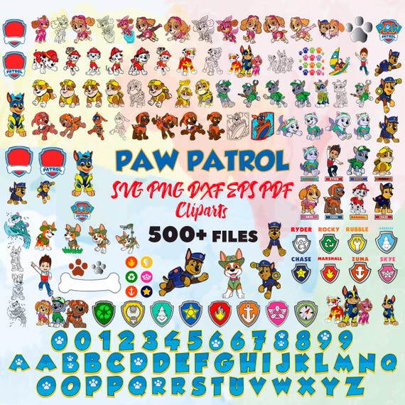 Paw Ty SVG Bundle, Layered Clipart, Cricut Cut File (Digital)