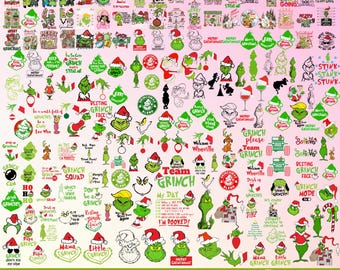 2500+ Files Grinch Svg Png Bundle Layered Item, +650 Unique Designs, Clipart, Cricut Vector File