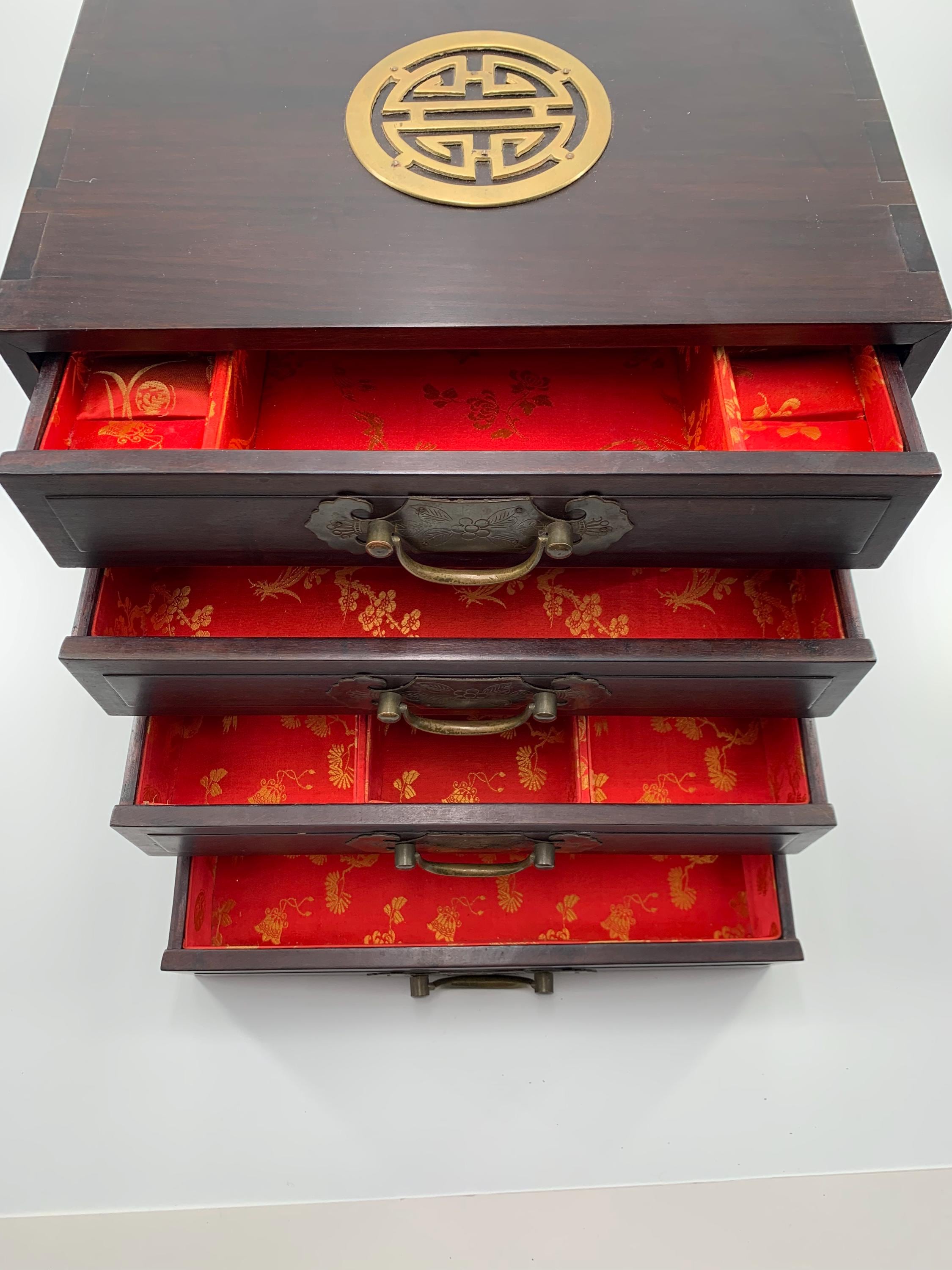 Chinese Rosewood Jewelry Box - Etsy