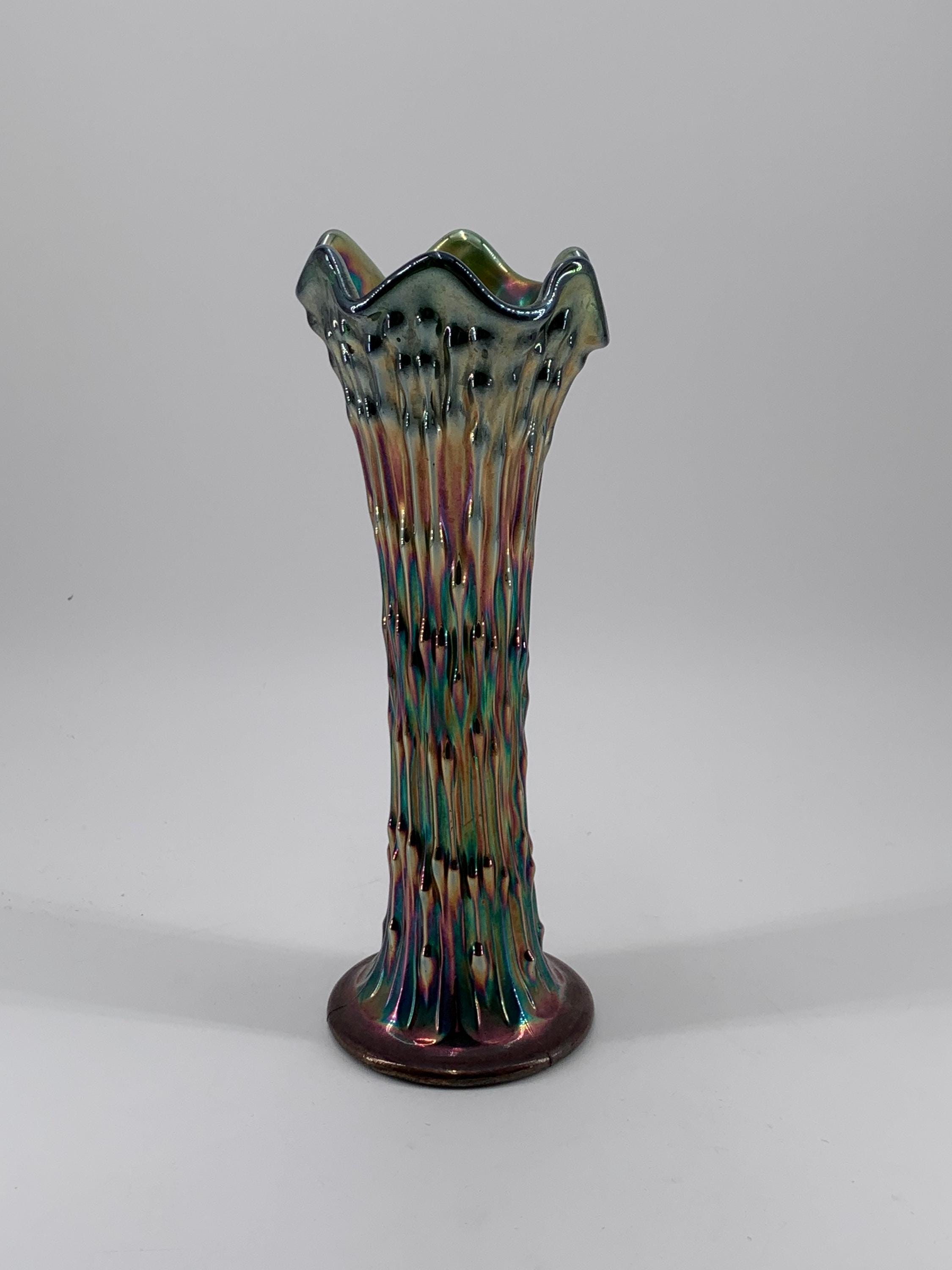 Vintage Fenton Carnival Glass Vases - Etsy