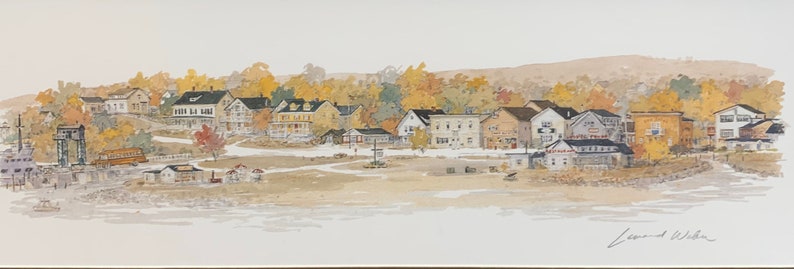 PRINT ONLY Beautiful Lincolnville Beach Maine print by Leonard Weber Free Shipping