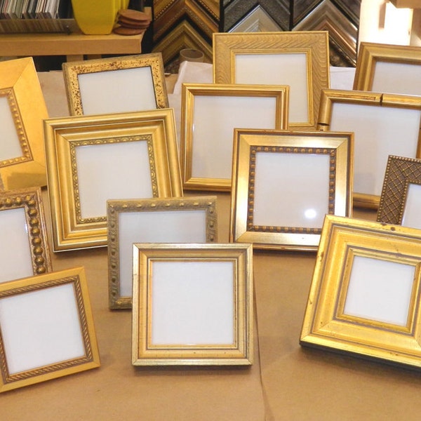 Set of 10 GOLD WEDDING Table Frames - Party Favor - Photo Frame
