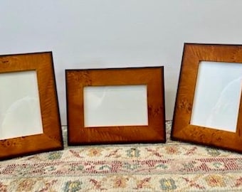 Marco de fotos de 4 x 6" con chapa de madera sintética y caballete en la parte posterior