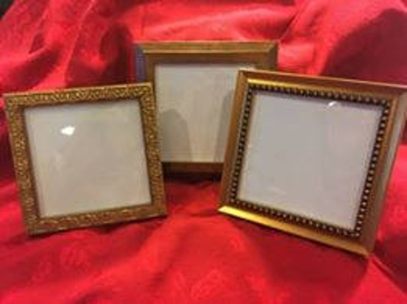 Set of 3 Mixed GOLD 5 X 5 Picture Frames to HANG Etsy