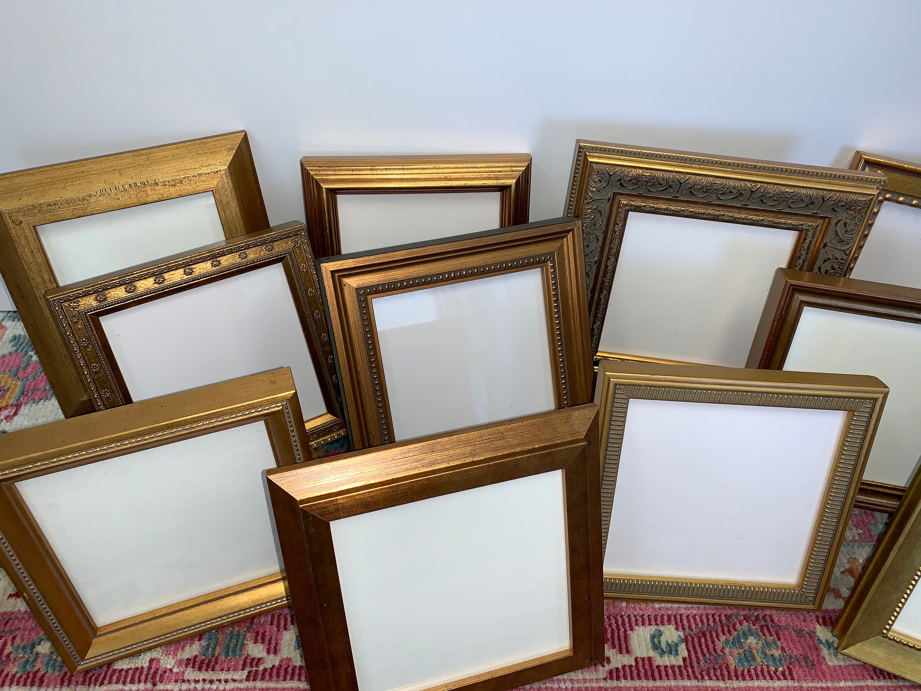 Set of 12 GOLD WEDDING Table Frames Party Favor Photo Etsy