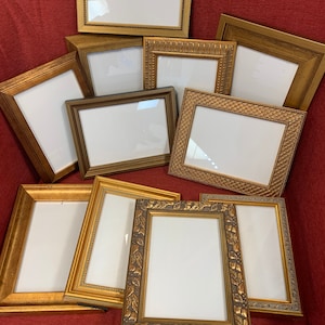 Set mit 5 gemischten GOLD 13,5 x 17,8 cm HOCHZEIT Tischrahmen - Partybevorzugung - Fotorahmen