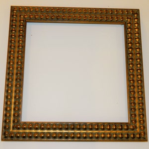 Moldura de quadro Funky Wide Beaded 14 x 14&quot; SOMENTE - dourada, roxa ou amarela