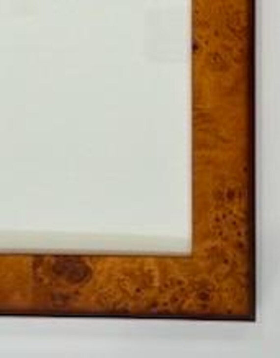 Cornice portafoto in finto legno di radica da 8 x 10 - con cavalletto posteriore - Italia