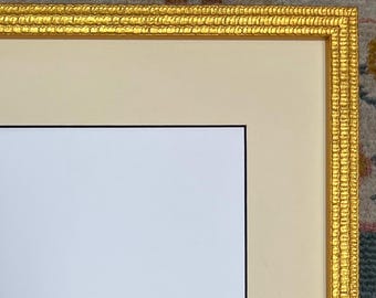 Medium DIPLOMA Frame -  Gold Frame- You Choose Mat - Graduation