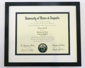 Medium DIPLOMA Frame - You Choose Mat and Frame - Graduation