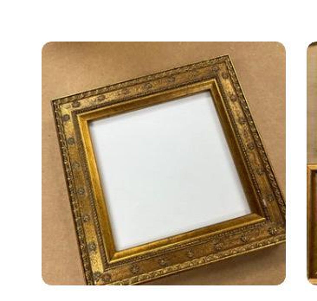 Set of 10 Small Gold 4 X4