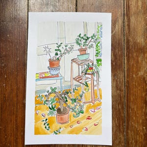 Plantes d'intérieur - Impression par Lili Clement
