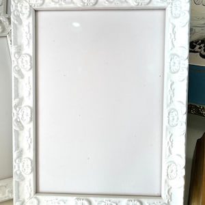 Country French White 8 x 10” Picture Frame with Easel back