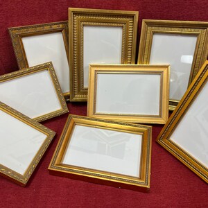 Set of 11 Mixed Gold Frames for Large Wall - Etsy