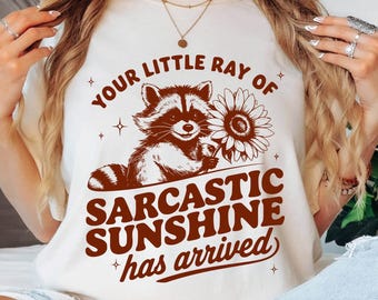 Camiseta "Tu pequeño rayo de sol sarcástico ha llegado", camiseta sarcástica de moda, camiseta "Sunshine", camiseta "Mamá rara", "Tu pequeño rayo"