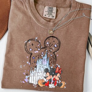 Disney Watercolor Castle Shirt, Mickey & Friends T-Shirt, Disney Characters, Minnie Ears Castle Shirt, Magic Kingdom, Disney Family Shirt