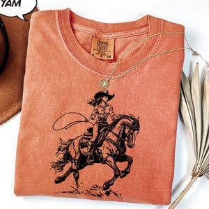 Cowgirl Shirt, Vintage Western Cowgirl Shirt, Cowgirl Boots Shirt, Country Music Shirt, Rodeo Horse Lover Cowgirl Gift, Nashville Tee