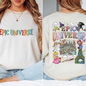 Comfort Colors Retro Epic Universe Shirt, Family Universe park trip 2025 shirt, Disney Shirt, Orlando Park Epic Universe Shirts