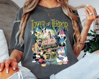 Disney Retro Tower Of Terror Shirt, Hallowen Shirt, Twilight Zone Shirt, Disney Rides Shirt, Hollywood Studios Shirt