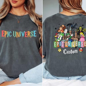 Comfort Colors Retro Epic Universe Shirt, Family Universe park trip 2025 shirt, Disney Shirt, Orlando Park Epic Universe Shirts