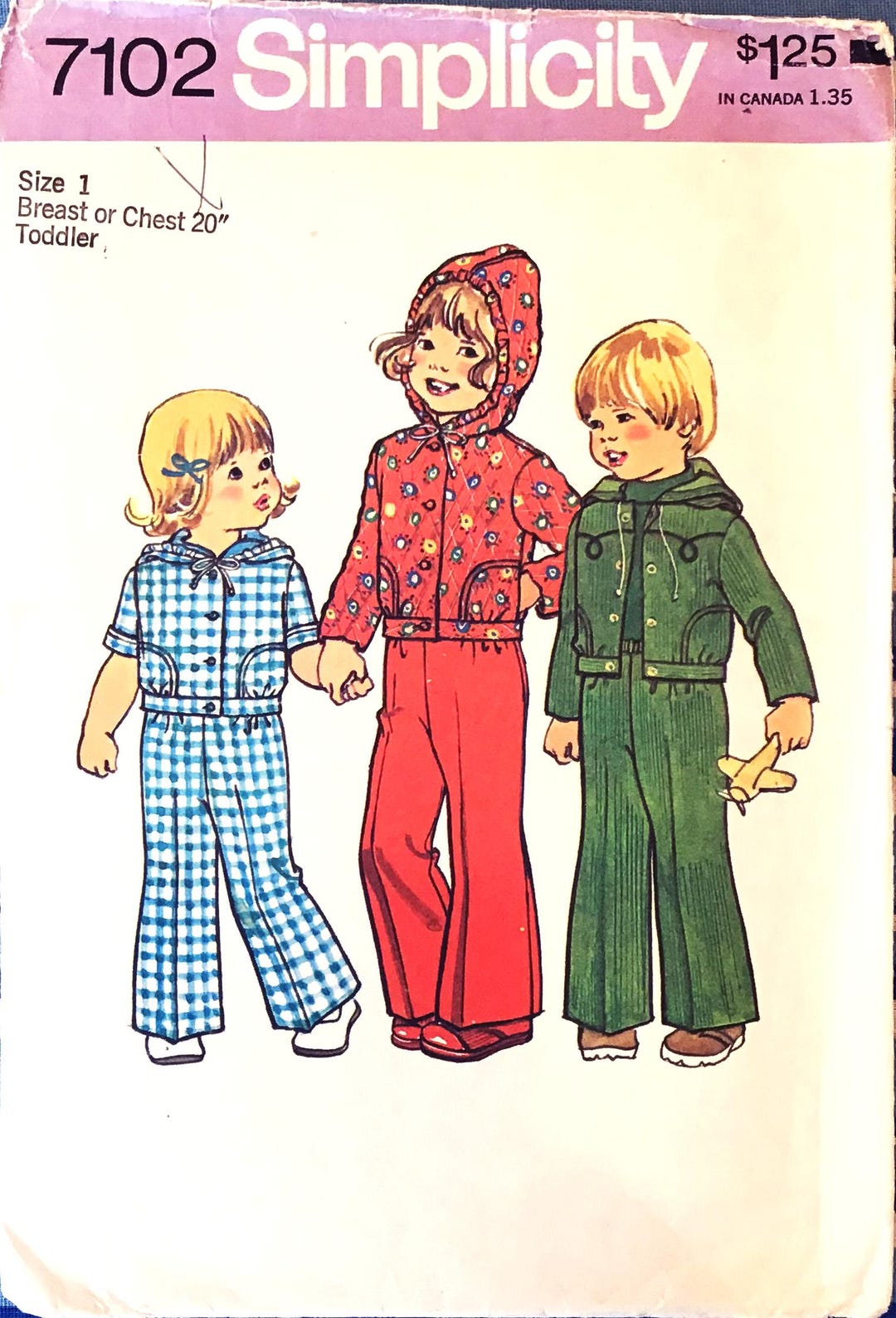 Simplicity 7102 Pattern Simplicity 7102 Jacket Pants Pattern Size 1 - Etsy