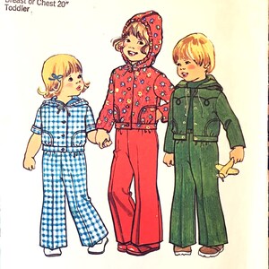 Simplicity 7102 Jacket Pants Pattern Size 1
