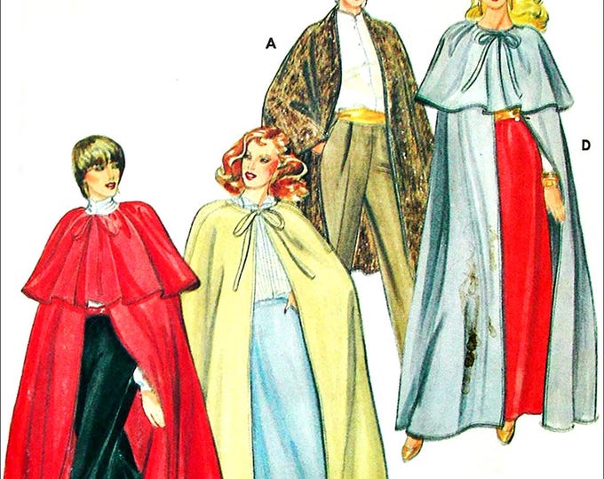 Uncut Butterick 4110 Misses Cape Pattern Size Medium - Etsy