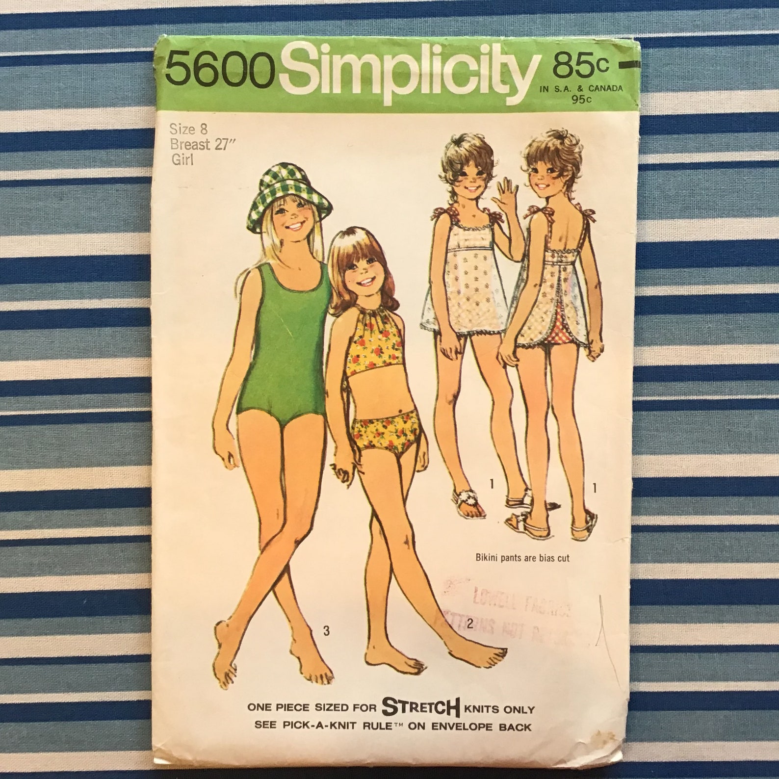 Simplicity 5600 Girls Swimsuit Coverup Pattern Size 8 Etsy