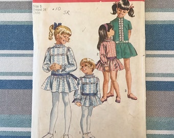 Simplicity 8671 Girls Dress Pattern Size 5