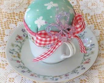 Cynthia ..... Teacup Pincushion