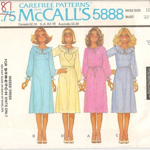 Uncut McCalls 5888 Misses&#39; Dress Pattern Size 10