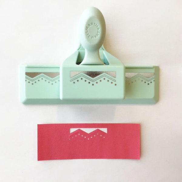 Martha Stewart Paper Punch Embossed Zig Zag