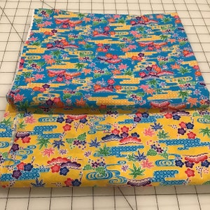 2 Coordinating Cotton Percale Prints from Japan