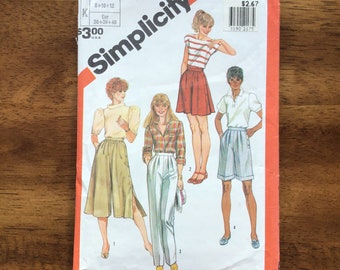 Simplicity 5992 Misses Pants Shorts Culottes Pattern Sizes 8-12