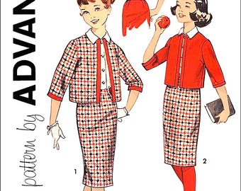 Uncut Advance 9144 Girls Suit Pattern Size 10