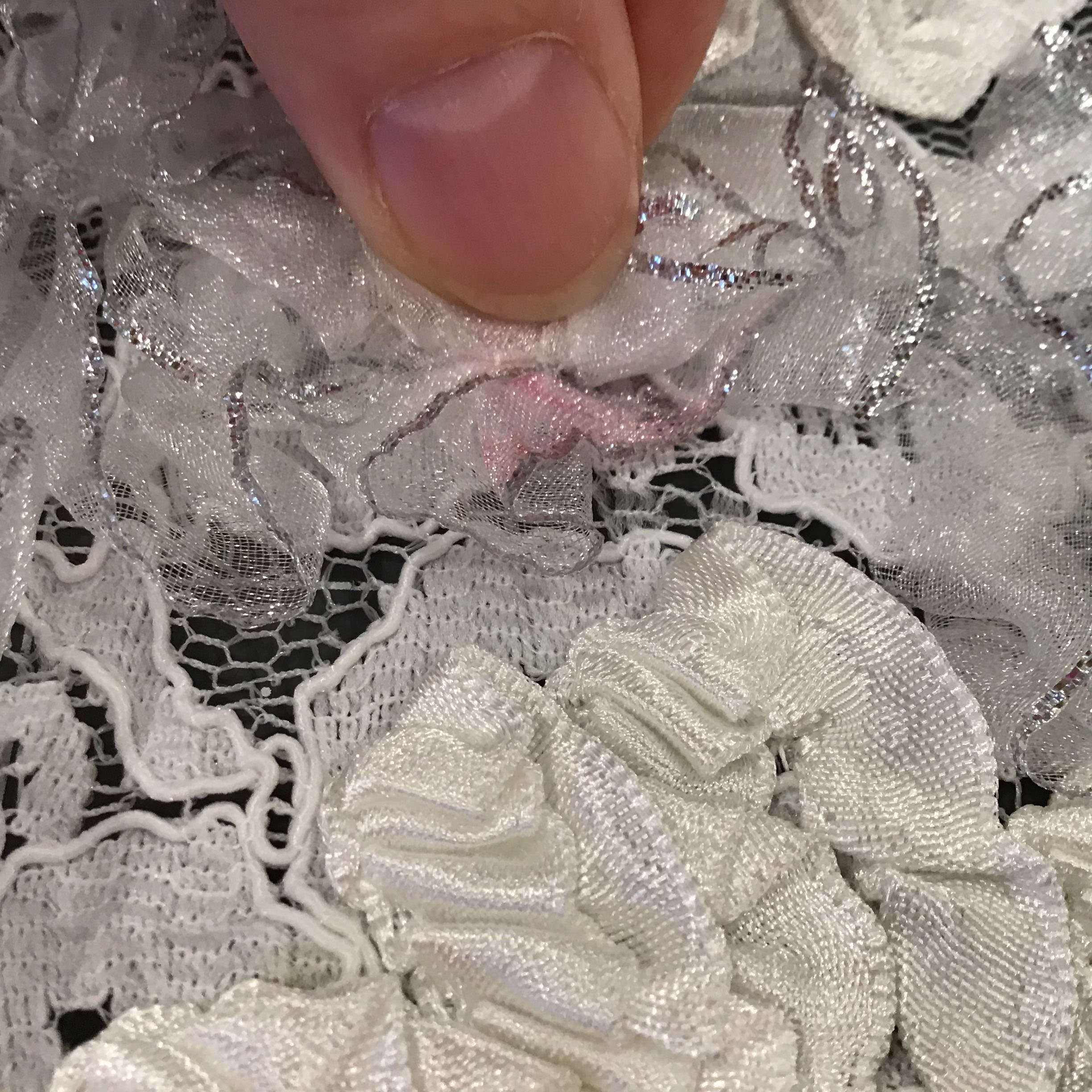 Gorgeous Ruffled Lace Fabric 1 yard | Etsy