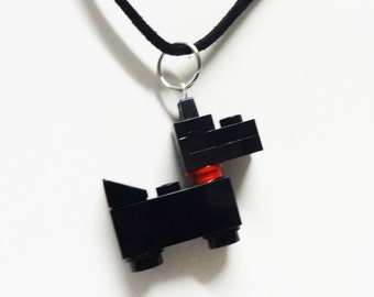 Mini Black Scottie Dog Necklace