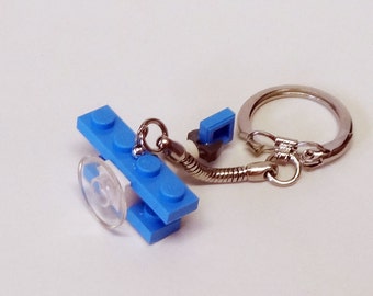 Mini Light Blue Bi-Plane Key chain